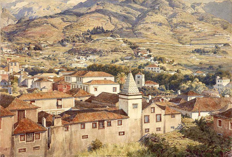 Sir Edward john poynter,bt.,P.R.A Funchal, Morning Sun Norge oil painting art
